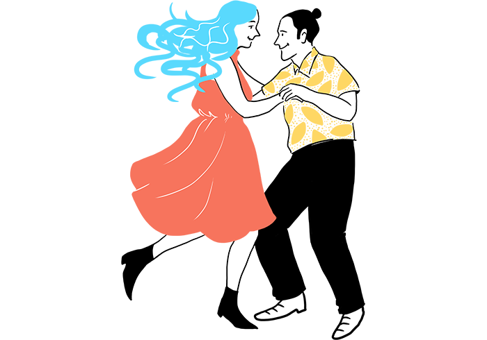 Par að dansa