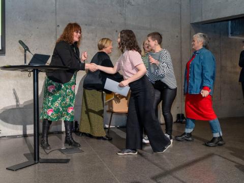 Frá afhendingu viðurkenninga