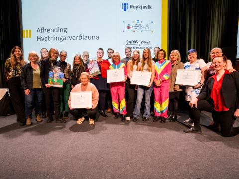 All award recipients together in one photo.