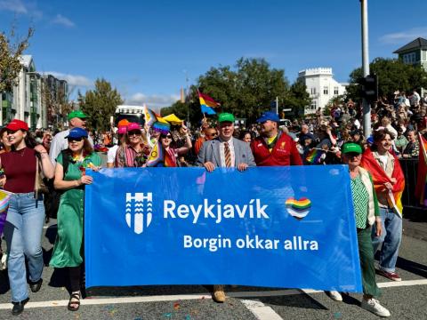 Borgarstjórn í Gleðigöngunni 2025
