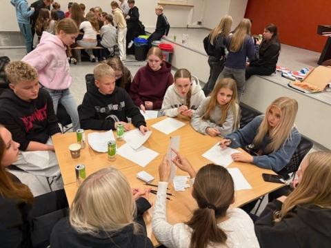 Mynd frá unglingaþingi í Ölduselsskóla.