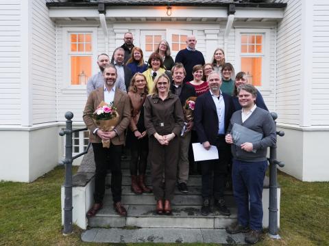 Viðurkenningarhafar ásamt borgarstjóra við Höfða