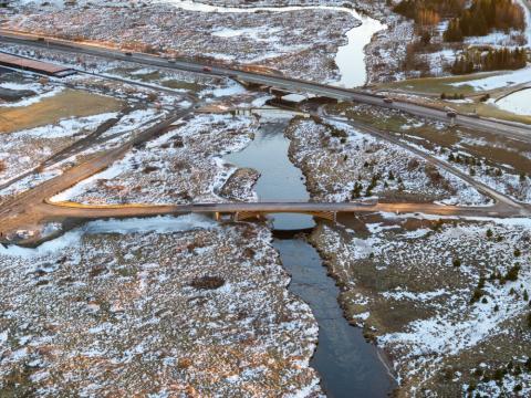 Timber bridge over Dimma is open to pedestrians and cyclists