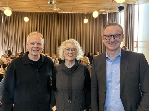 Report authors Ingvar Sigurgeirsson and Lilja M. Jónsdóttir alongside Páll Björgvin Guðmundsson, executive director of SSH.