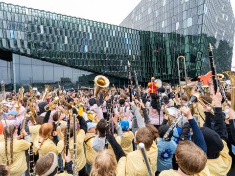 At Harpa during the Reykjavík Arts Festival