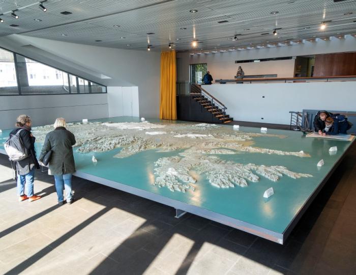 Íslandskortið í Tjarnarsal Ráðhúss Reykjavíkur
