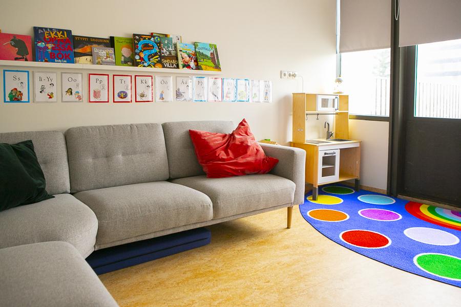Reading nook at Seljaborg.