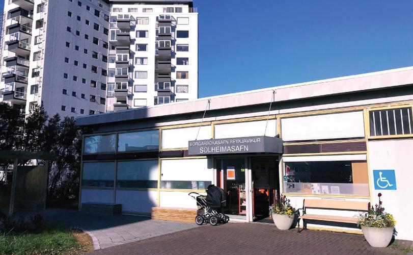 Entrance to Sólheimar City Library.