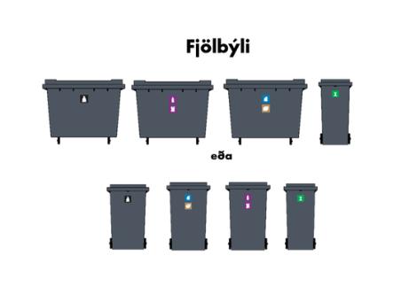 Teikning af tunnum við fjölbýli