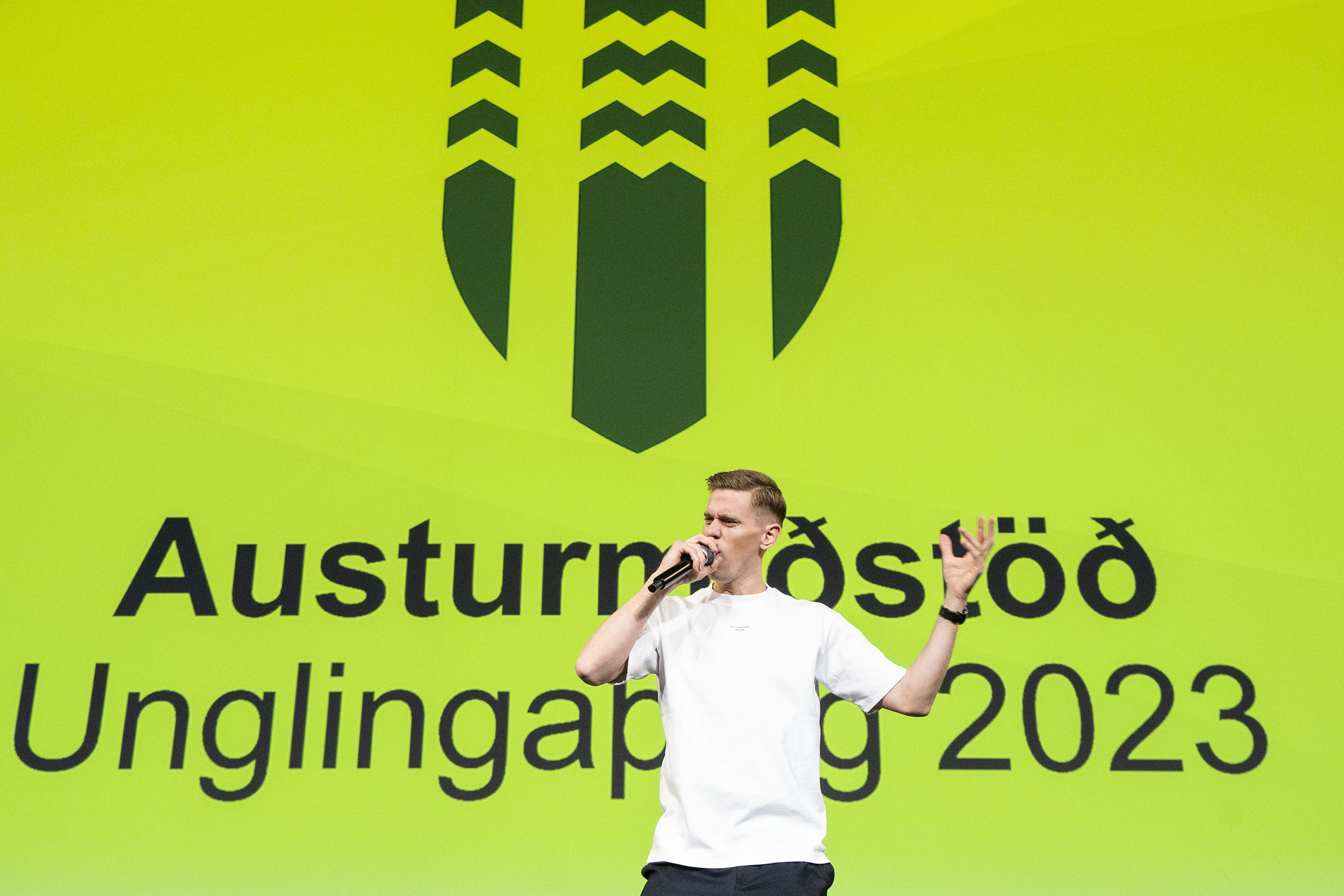 Jón Jónsson á unglingaþingi 2023