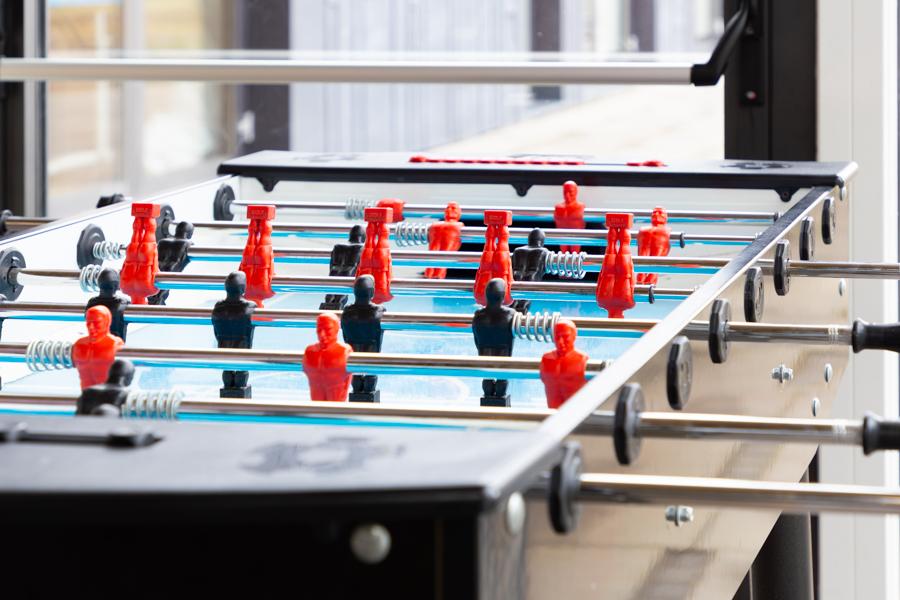 Foosball table.