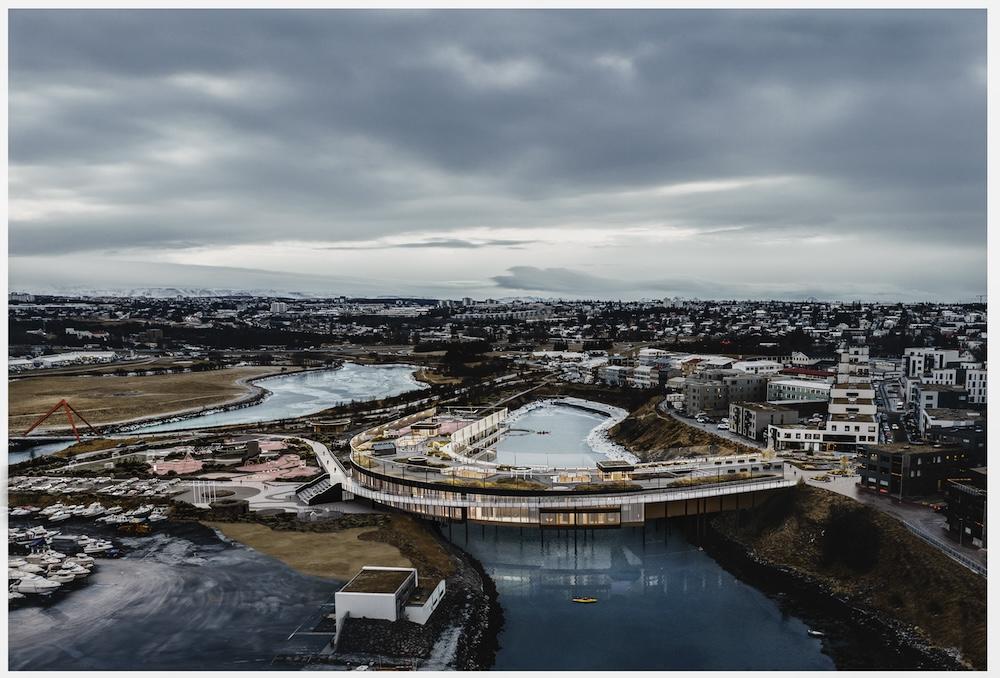 Þrívíddarteikning af nýjum skóla í Vogabyggð.