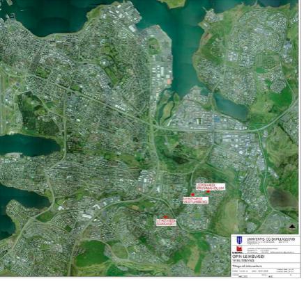 Map of Reykjavík