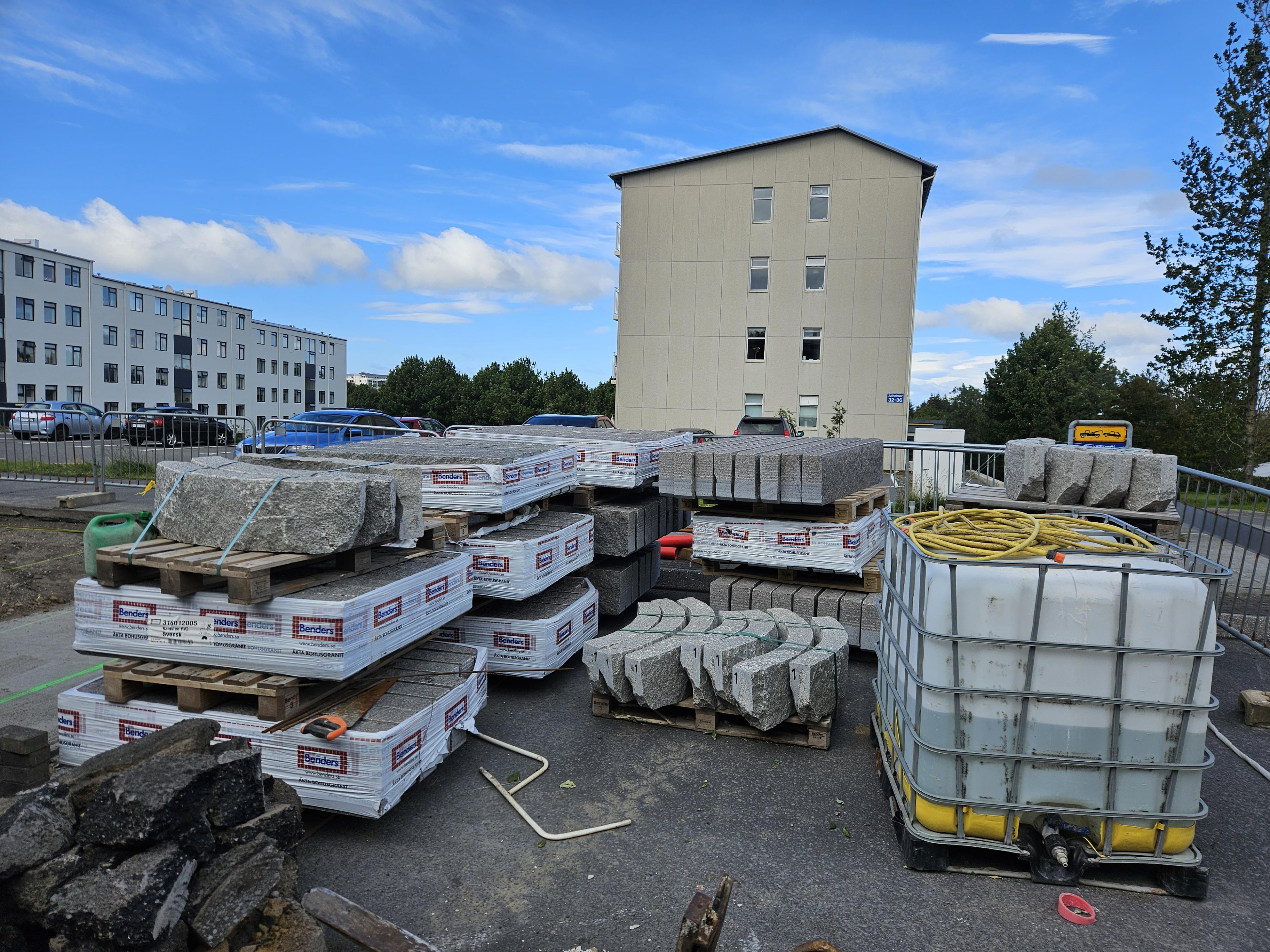 Granítsteinar frá Benders í Svíþjóð