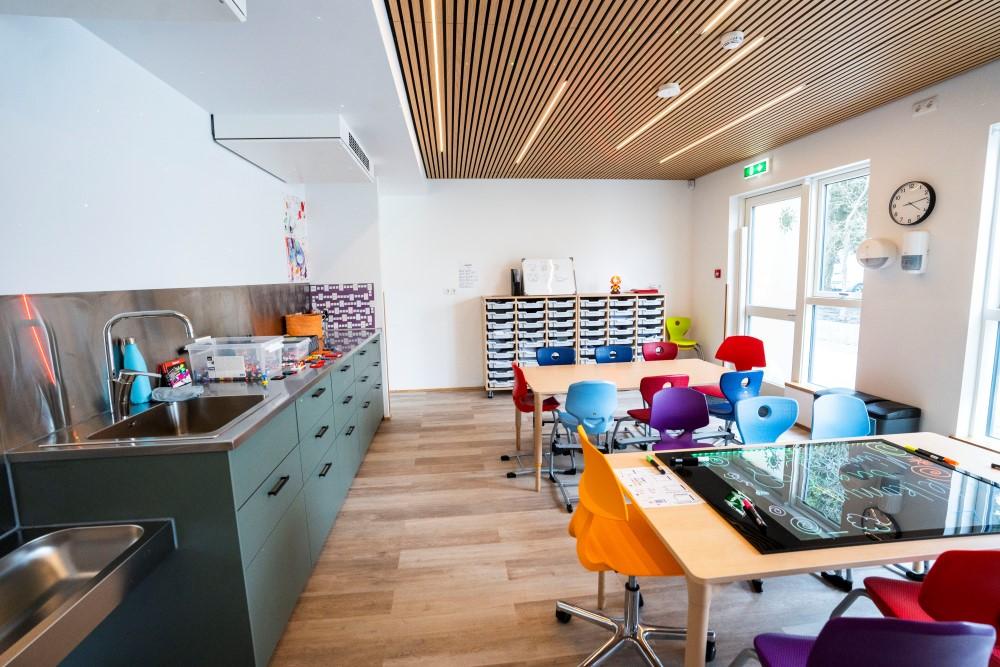 Mynd úr nýju húsnæði Stakkaborgar.