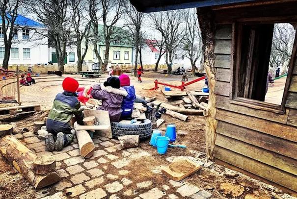 Preschool children at play