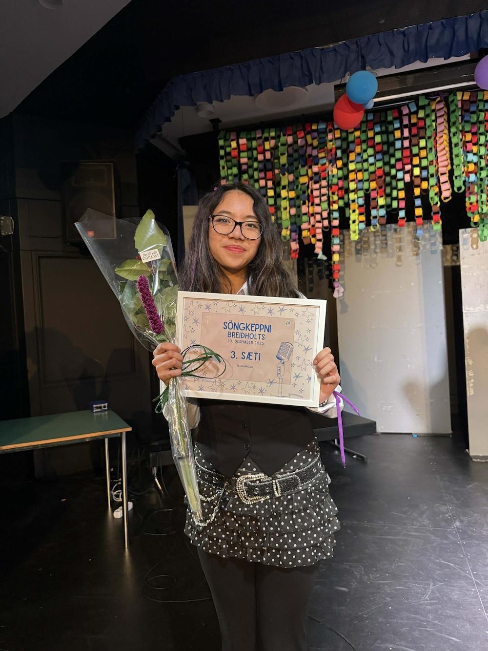 Photo from the Breiðholt singing competition.