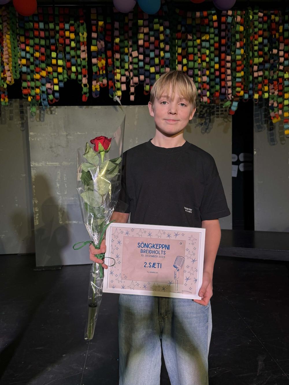 Photo from the Breiðholt singing competition.