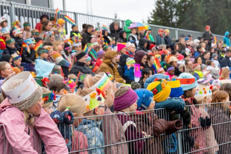 Gleðiganga skóla í Laugardal