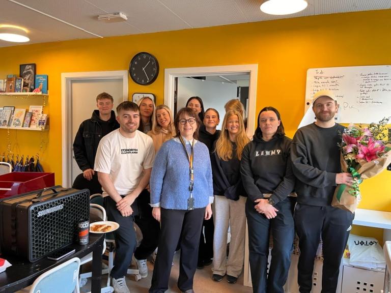 Photo of staff at the Selið after-school program.