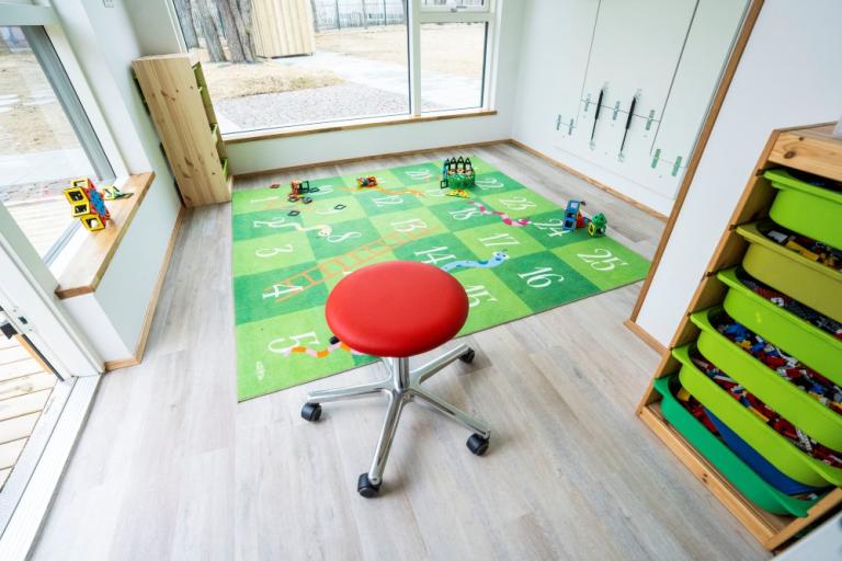 Interior view of Stakkaborg's new building.