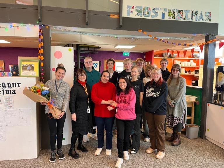 Photo of staff at the Frostheimar after-school program.