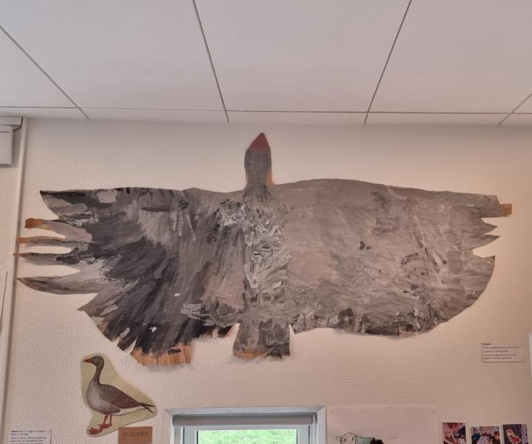 Artwork by children at Fífuborg.