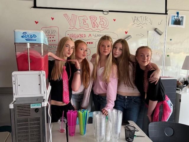 Hagaskóli students on charity day