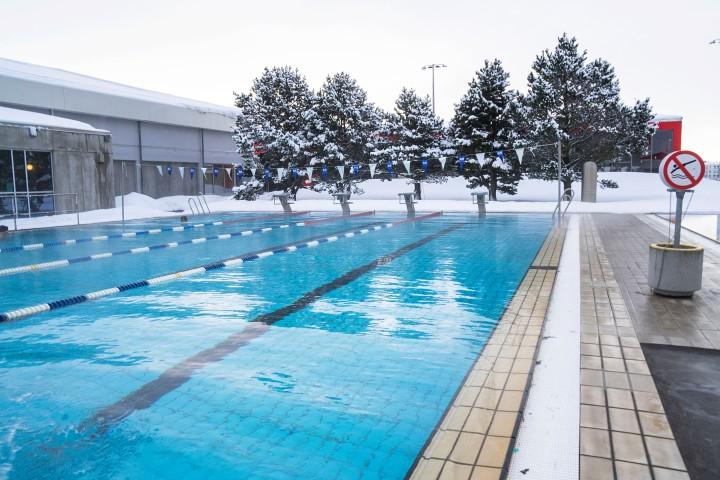 The outdoor pool at Breiðholtlaug