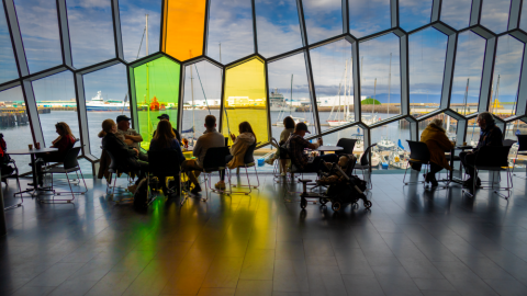 Harpa tónlistar- og ráðstefnuhús.