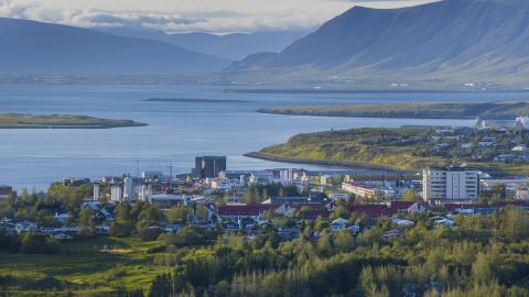 Loftmynd af Reykjavík