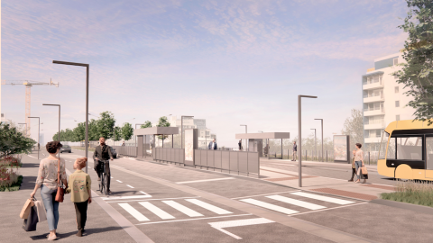 illustration of a CityLine street
