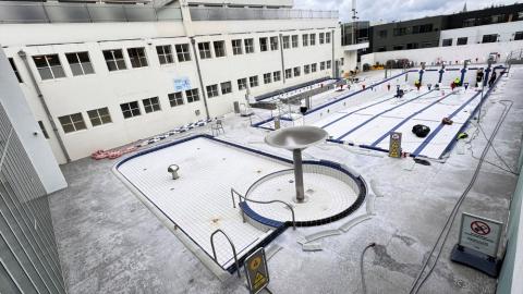 Repairs at Sundhöll Reykjavík Pool