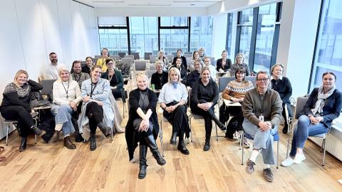 Photo of managers and counselors in disability services at Reykjavík City. 