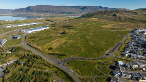 loftmynd yfir Úlfarsfell