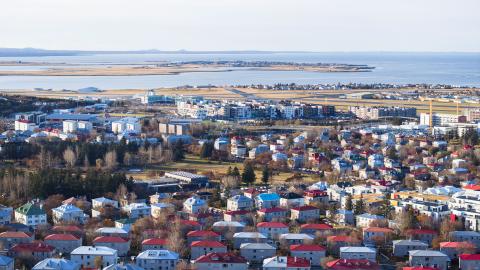 Séð yfir Reykjavík